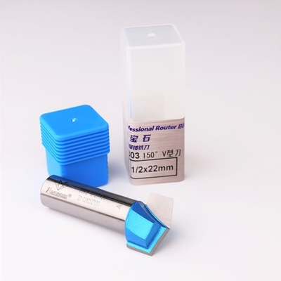 comprar Cortador de fresagem de ranhura em V prático antiferrugem, broca de roteador para carpintaria tipo V online manufacture
