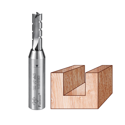 comprar Broca reta TCT de carboneto de três arestas, fresa CNC para madeira com ranhuras online manufacture