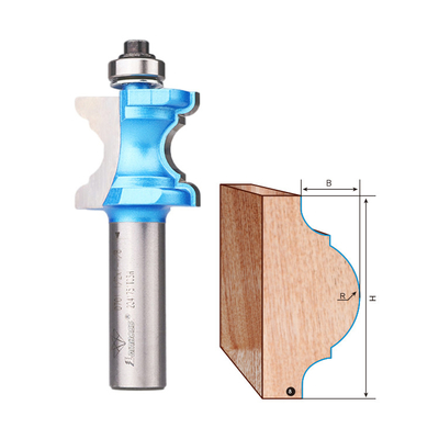 Bit de nariz de touro prático anti abrasão, bit de roteador cnc de bullnose multifuncional