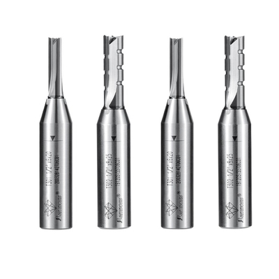 TCT suave de 12,7 mm de roteador de hastes de roteador de moagem recta de corte CNC ferramentas de máquina