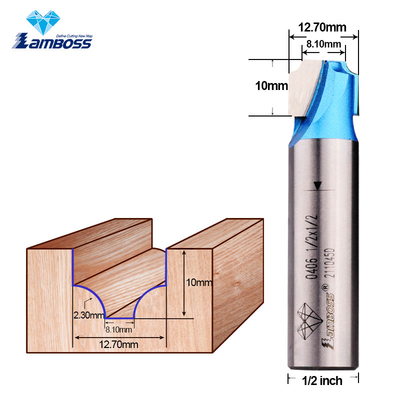 Lamboss Flat Bottom Milling Cutter Rodador de madeira Bits Cutter de escultura Borra Bit para madeira