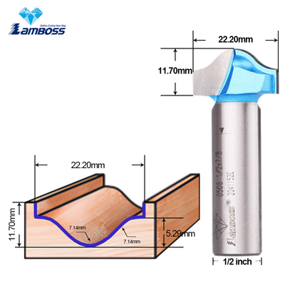 Lamboss Trim Bit para trabalhos de madeira OEM CNC Trim Router Bit 1/2 