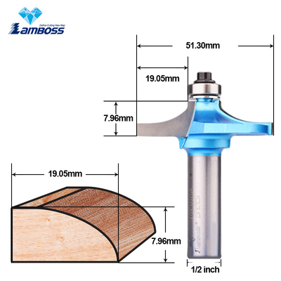 Lamboss Mesa Borda Bit Para Trabalho de Madeira Borda Roteador Bit Cnc Trimming corte de fresagem