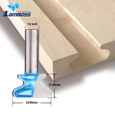 Lamboss End Mill Router Bit For Wood Dovetail Router Bit Um bit de dedo duplo